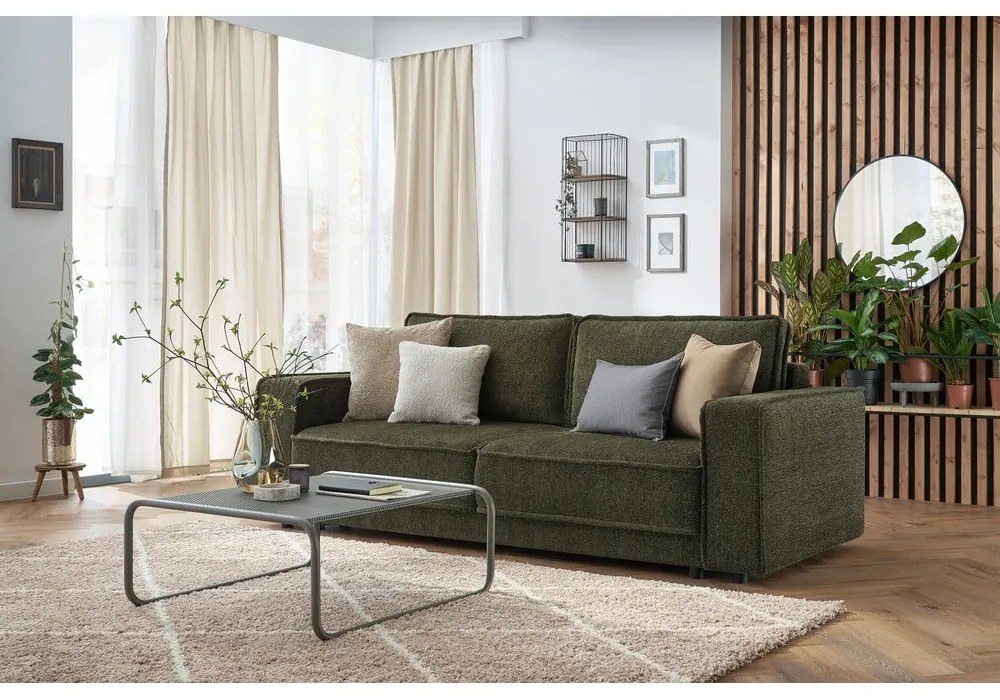 Zielona sofa rozkładana Emile – Bobochic Paris