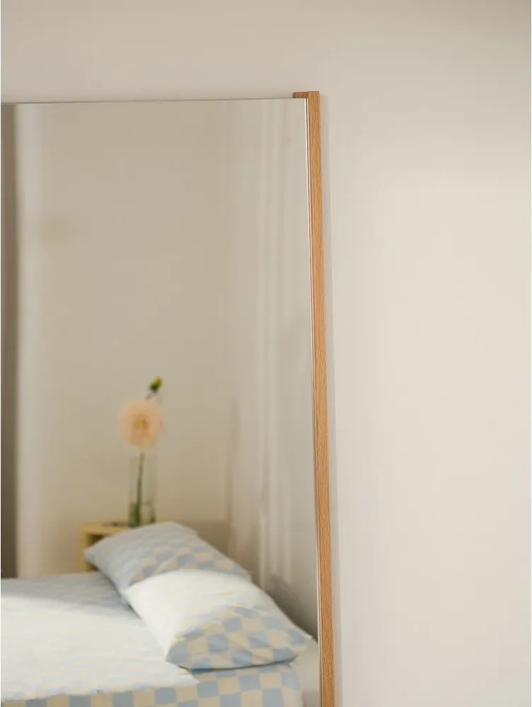Lustro z drewnianą ramą ścienne 60x160 cm Lun – noo.ma