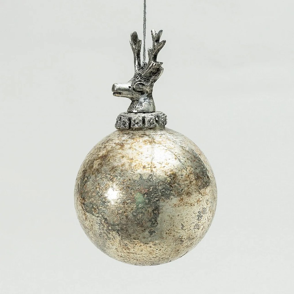 Bombka szklana Royal Deer 10x10x16 cm