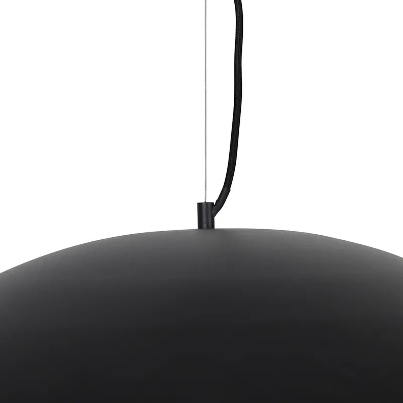 Wisząca lampa vintage czarna ze złotem 60 cm - Emilienne Nowoczesny Oswietlenie wewnetrzne