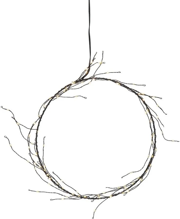 Czarna dekoracja świetlna ze świątecznym motywem ø 24 cm Nike – Star Trading