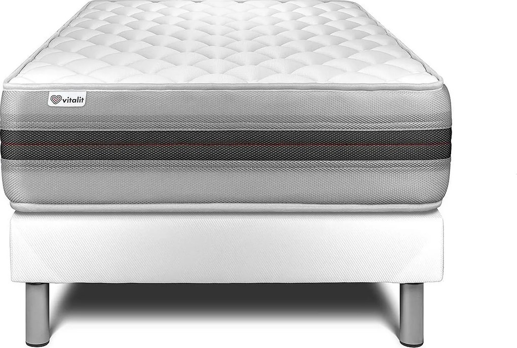 lózka z materacem VITALMEMO BACK 120 x 190 cm Rama lózka Bialy