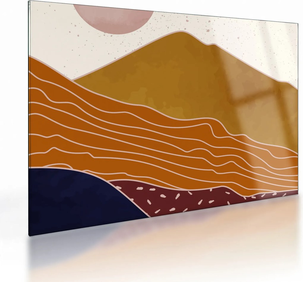 Obraz na szkle - Spacefrog design mountain N⁰1 (70x50 cm)