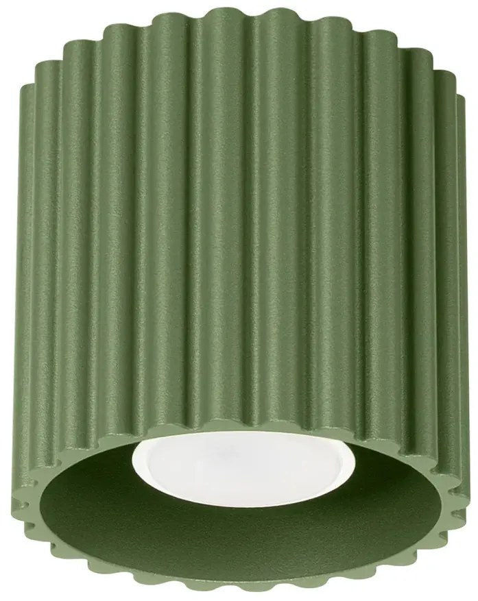 Oliwkowa lampa sufitowa w loftowym stylu E8-C57
