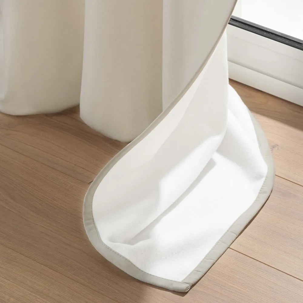 Beżowa zasłona termiczna z mikrowłókna 135x260 cm Micropolar – douceur d'intérieur