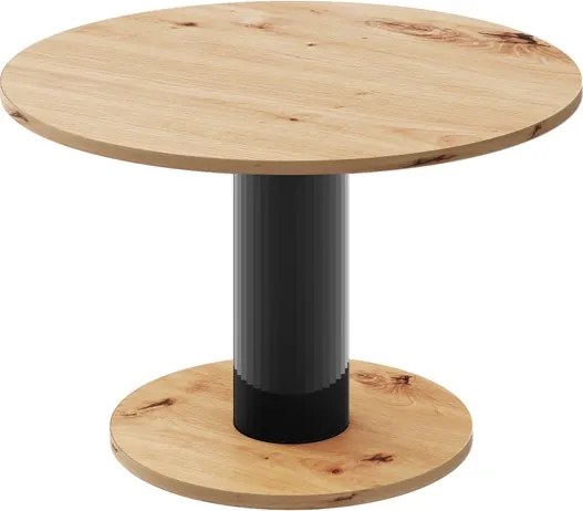 Okrągła ława do salonu Solo Mini 80 dąb