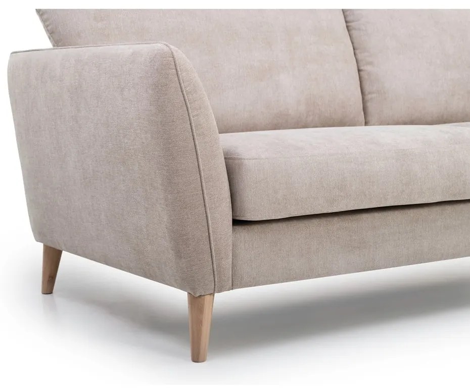 Beżowa sofa Scandic Paris, 206 cm