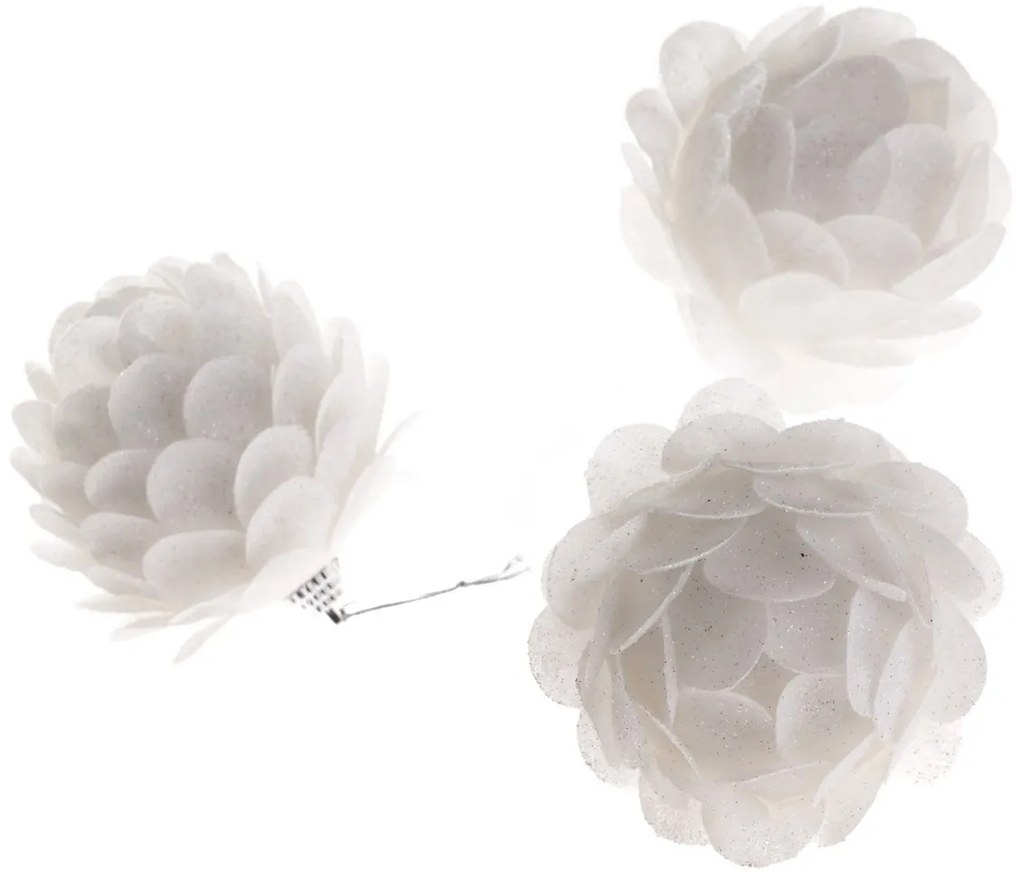 Zestaw zawieszek dekoracyjnych Fiore 6 cm, 3 szt.
