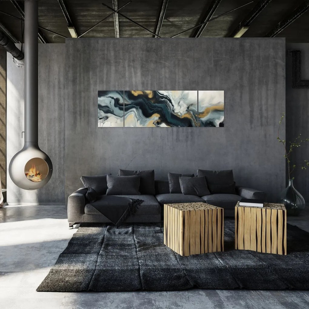 Obraz - Rysunek marmurkowy (170x50 cm)