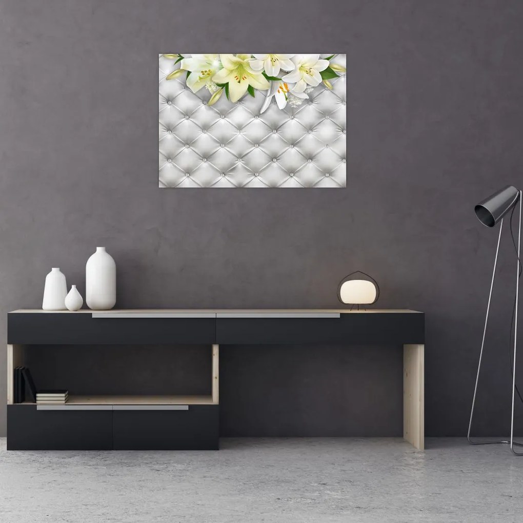 Obraz kwiatów lilii (70x50 cm)