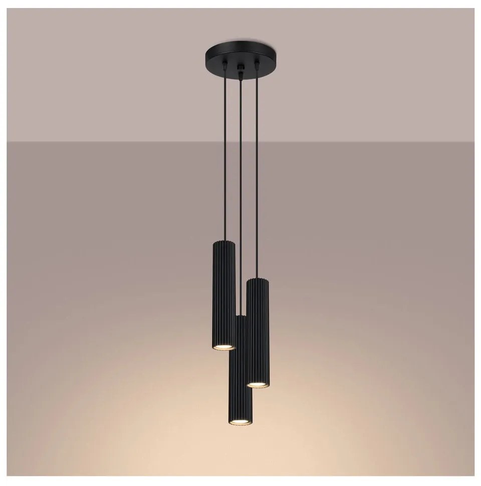 Czarna lampa wisząca ø 19,5 cm Gleam – Nice Lamps