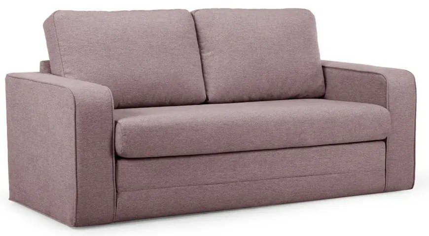 Jasnoróżowa rozkładana sofa 160 cm Come – Bobochic Paris