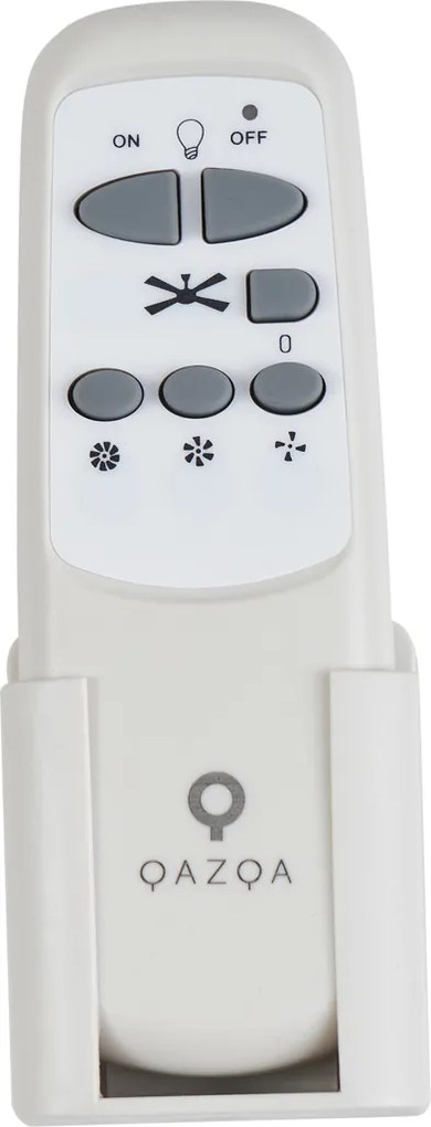 Czarny wentylator sufitowy 132 cm z LED i pilotem - Cool Anello