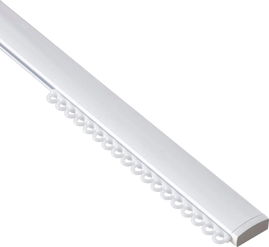 Szyna sufitowa aluminiowa Premium pojedyncza 180cm biała - komplet