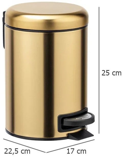 Kosz łazienkowy LEMAN, 3 L, WENKO