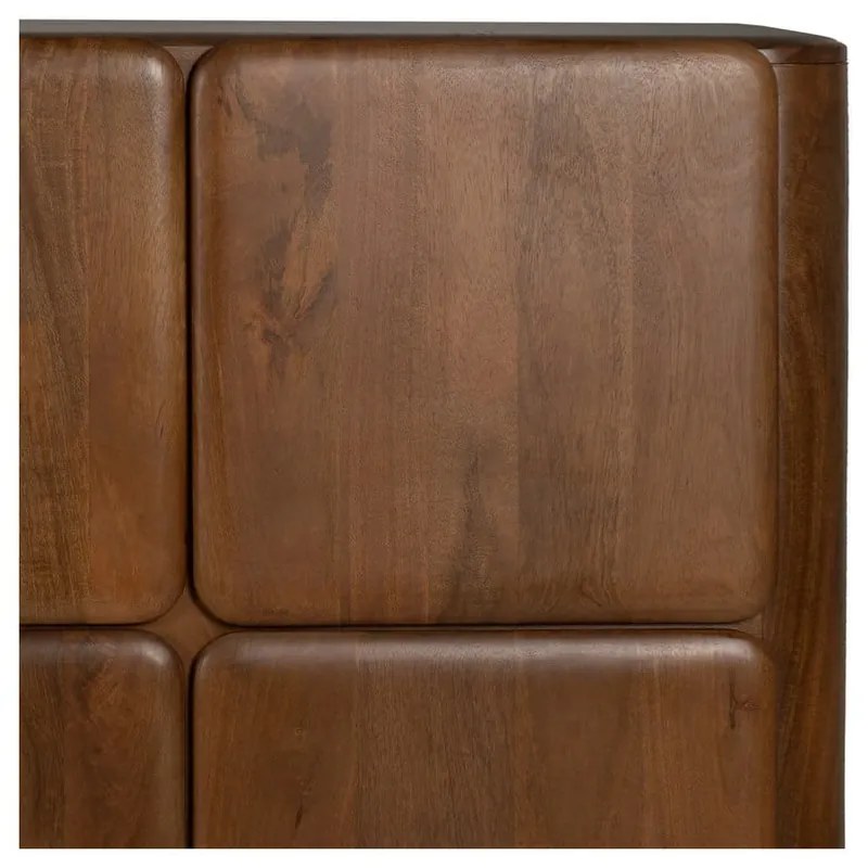Brązowa szafka z litego drewna mango 104x110x45 cm Nosy – Ixia