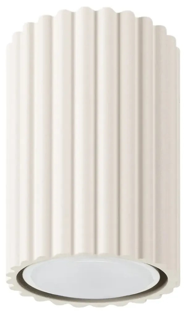 Plafon KARBON 10 beżowy ryflowany SOLLUX  LIGHTING