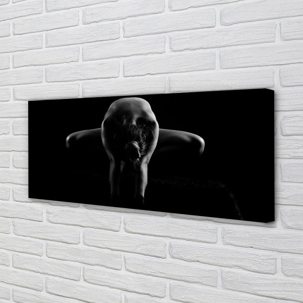 Zdjęcie na płótnie Czarno-Biały Portret Kobiety