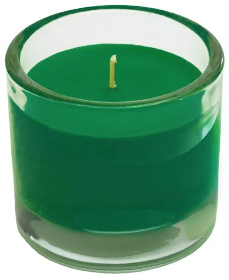Świeca w szkle MINNESOTA GREEN 9 cm ciemnozielona