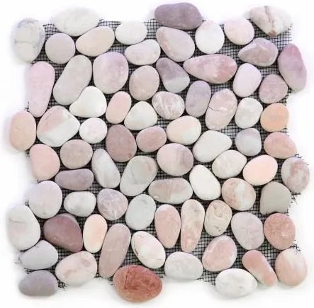 Mozaika z naturalnych kamieni ozdobnych Garth na siatce beżowa 1 m2