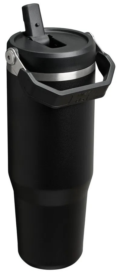 Czarny termos 890 ml IceFlow Flip Straw 2.0 – Stanley