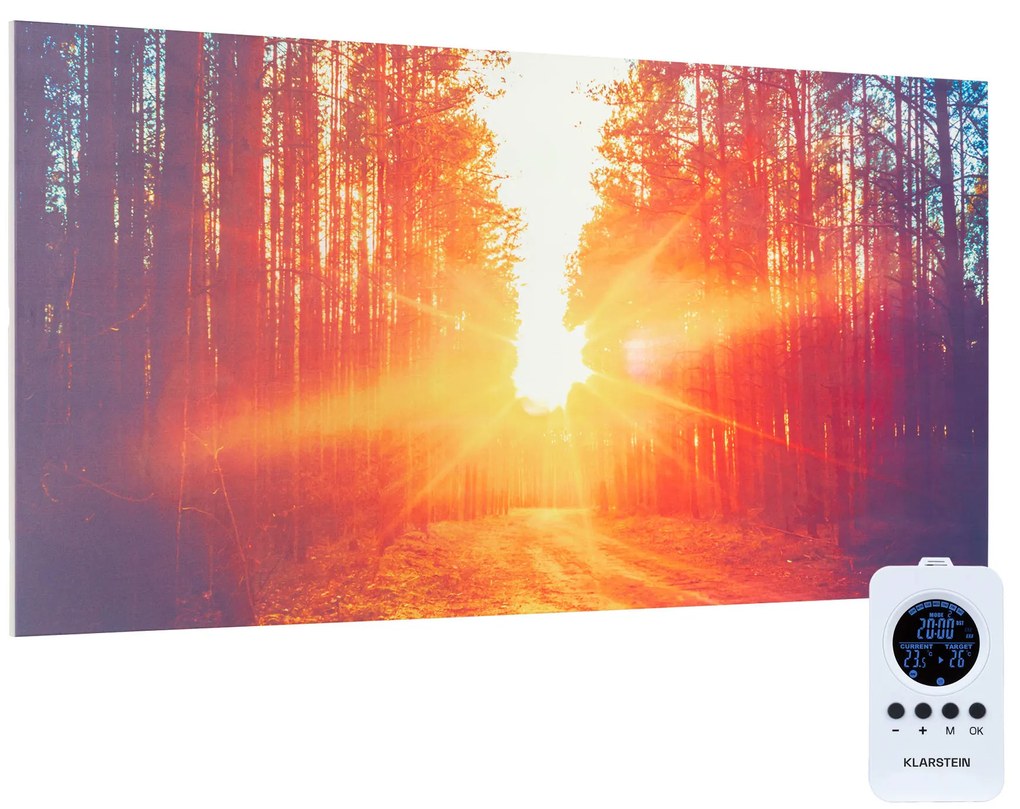 Klarstein Wonderwall Infinite 720W 59,5x119,5cm Obraz na podczerwień Las