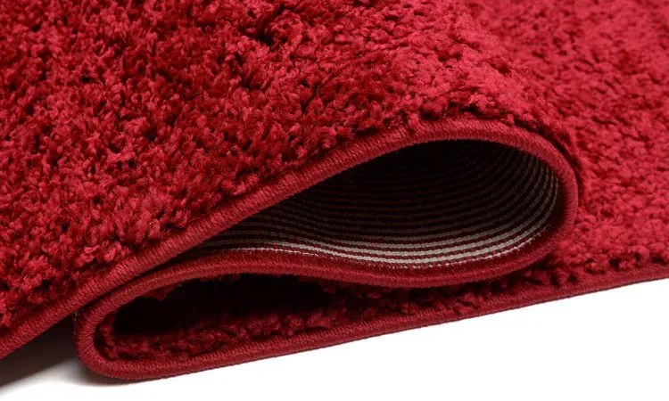 Czerwony chodnik shaggy na metry F6-H51