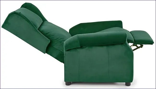 Zielony fotel uszak rozkładany R9-D95