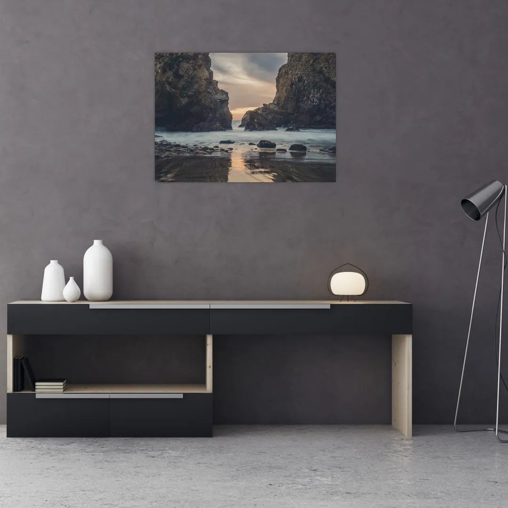 Obraz na szkle - O zmierzchu (70x50 cm)