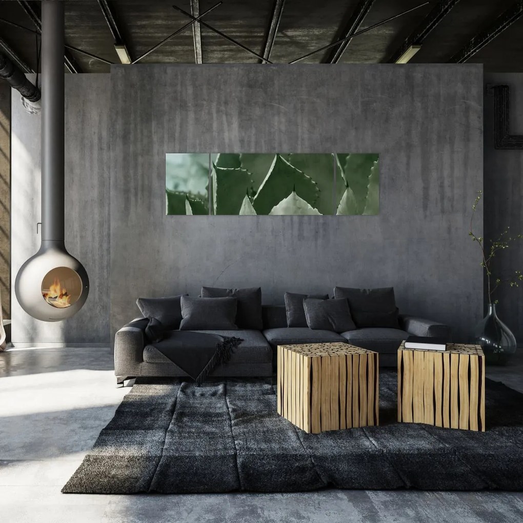 Obraz - Zielona agawa (170x50 cm)