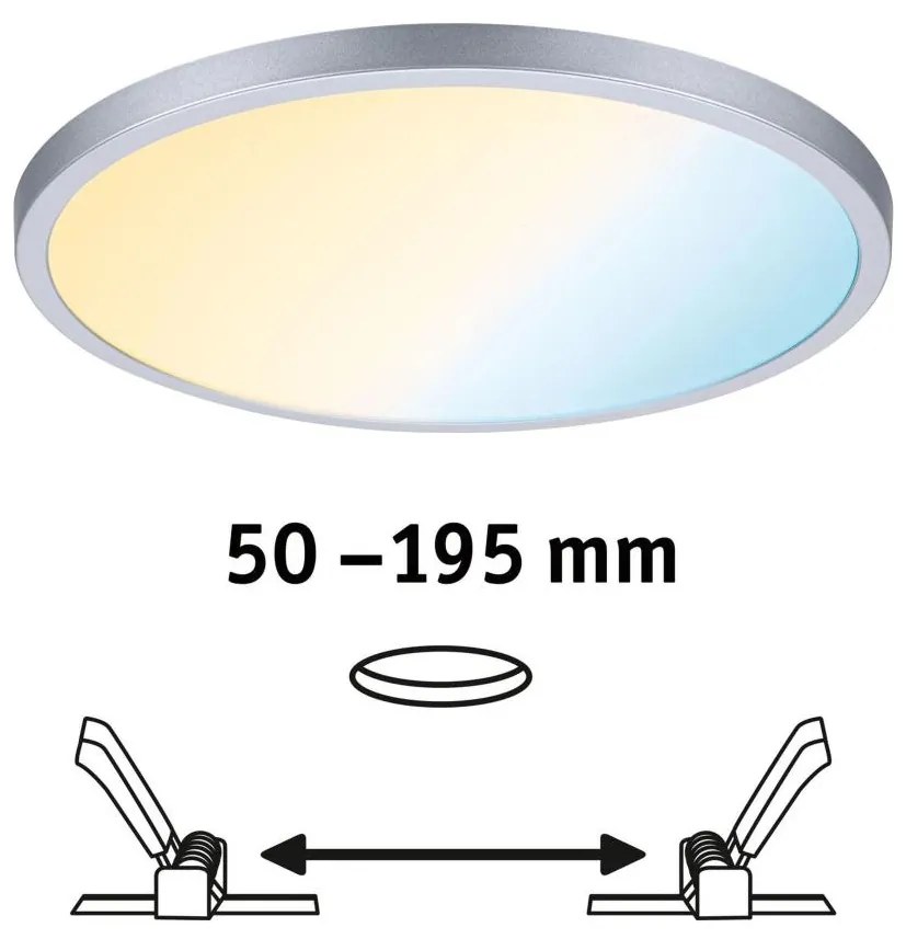 Paulmann 93046 - LED/16W IP44 Łazienkowa oprawa wpuszczana AREO 230V