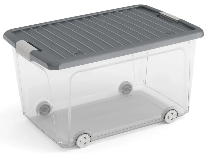 Plastikowy pojemnik z pokrywką 56,5x39x31,5 cm W box L – KIS