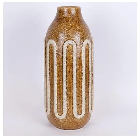 Wazon ceramiczny 39x16,3 cm brązowy
