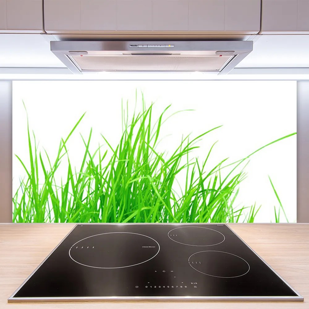 Panel Szklany do Kuchni Detale Zielonej Natury