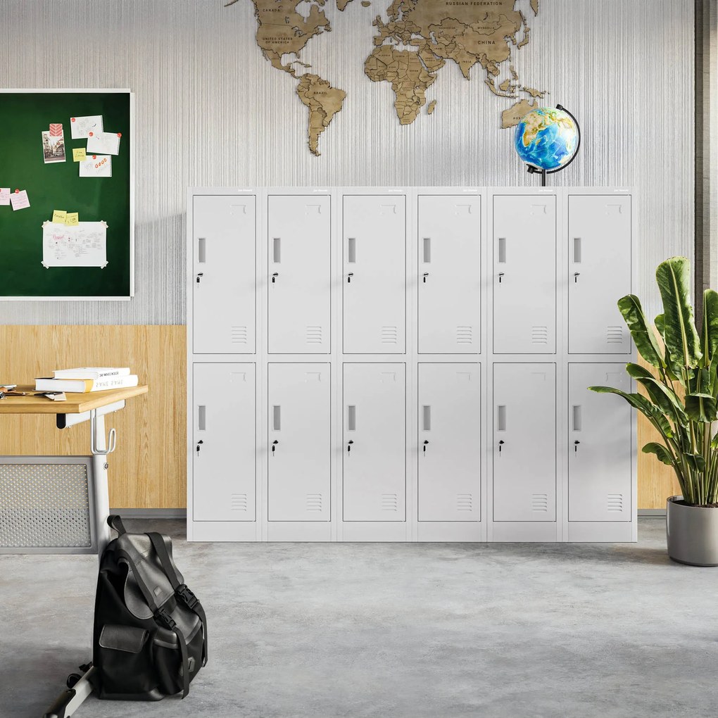 Szafka socjalna ubraniowa BHP szara: IGOREK 1 Plus