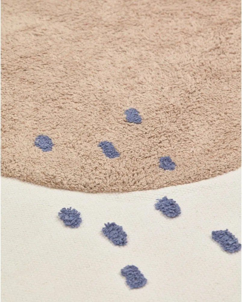 Bawełniany dywan dziecięcy w kolorze kości słoniowej ø120 cm Tamya – Kave Home