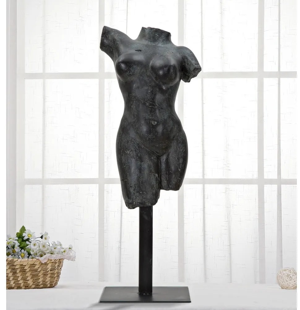 Czarna figurka dekoracyjna Mauro Ferretti Museum Woman