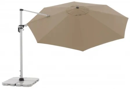 ACTIVE 370 cm - wahadłowy parasol ogrodowy z drążkiem bocznym : Substancja Desen - 846