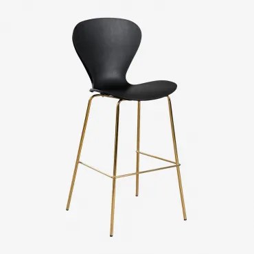 Na Wysokim Stołku. ↑75 Cm & Goud & Czarny Polipropylen & Polipropylen - Sklum