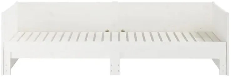 Białe łóżko rozsuwane sosnowe 2x(80x200) cm M8-T56