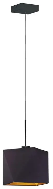 Geometryczna lampa wisząca na czarnym stelażu - A4-T75