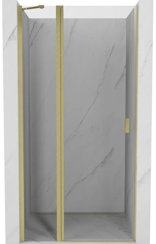 Mexen Mist drzwi prysznicowe uchylne 120 cm, transparent, złote szczotkowane - 8A4-120-000-55-00