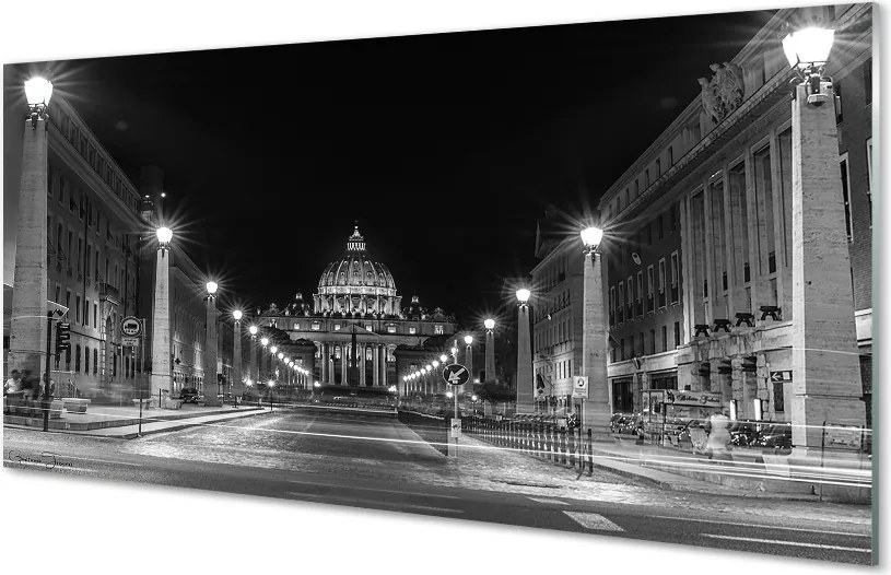 Szkło do Kuchni na Ścianę Droga do Zabytkowej Kaplicy