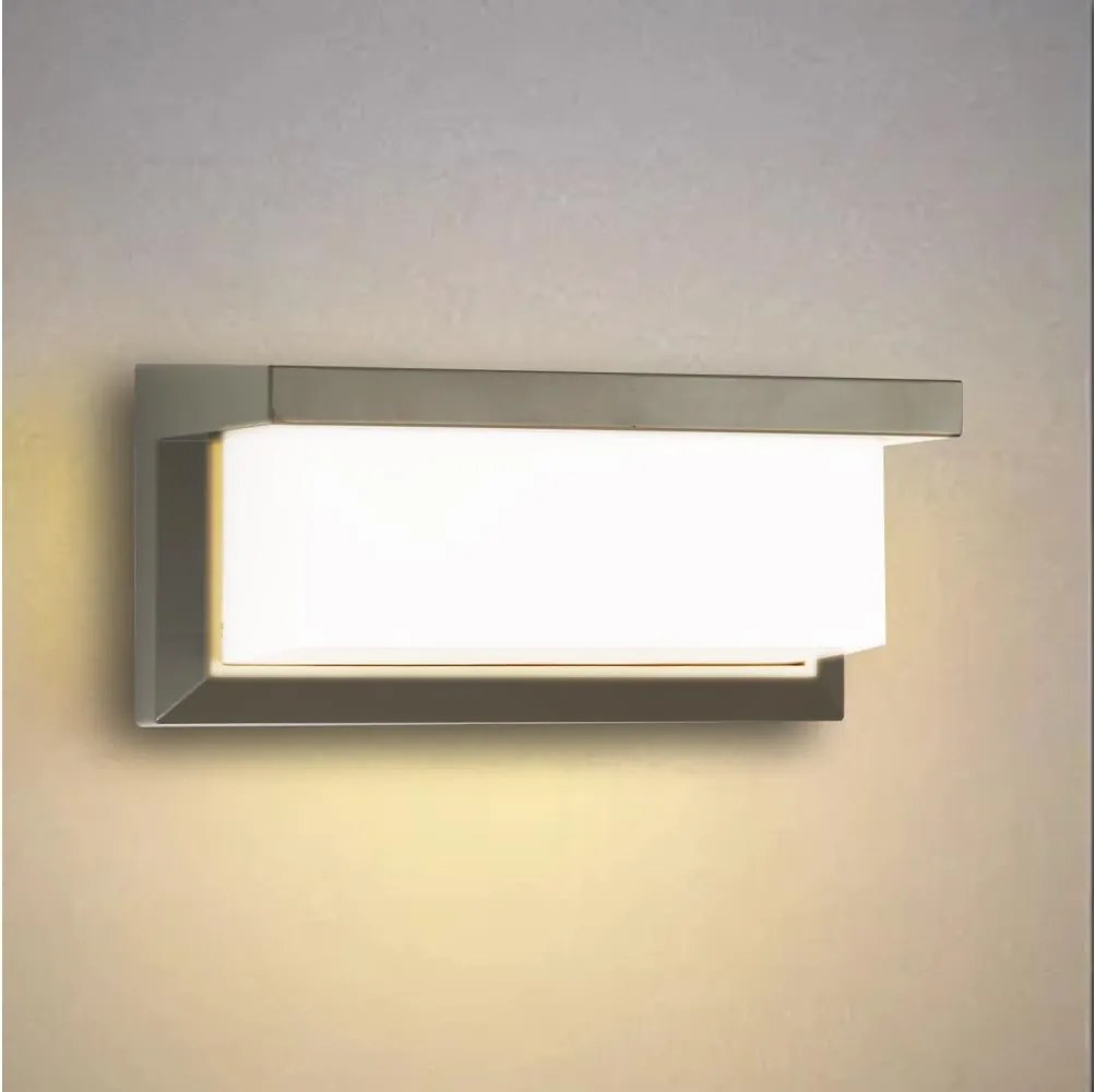 Brilagi - LED RGBW zewnętrzny kinkiet BRICKY 1xE27/9W/230V szary IP54