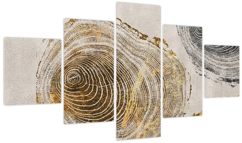 Obraz - Abstrakcja pnia (125x70 cm)