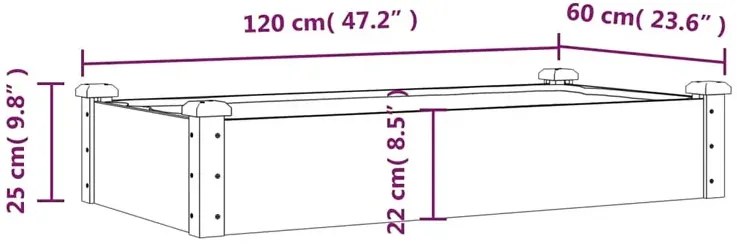 Prostokątna brązowa donica ogrodowa Z9-B20