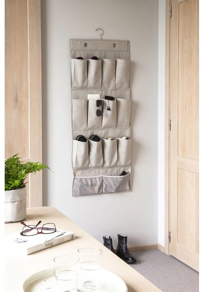 Wiszący tekstylny organizer do szafy – Bigso Box of Sweden