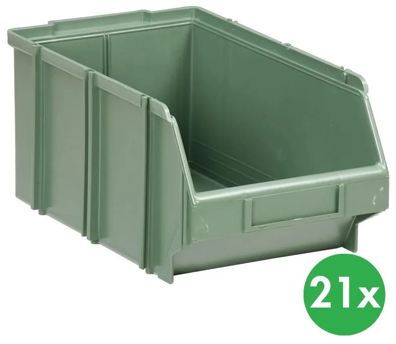 Plastikowy pojemnik z polistyrenu, 212x360x165 mm