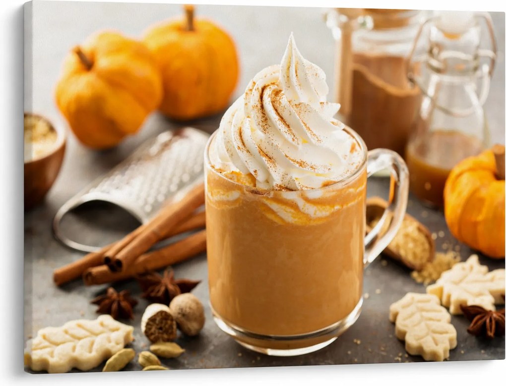 Obraz - Dyniowa latte (70x50 cm)