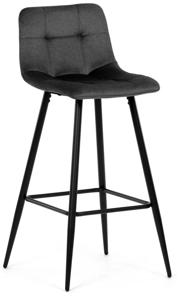 Zestaw krzeseł barowych B-X7015 GREY2, 4 szt.